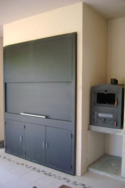 Parrilla metálica a medida.