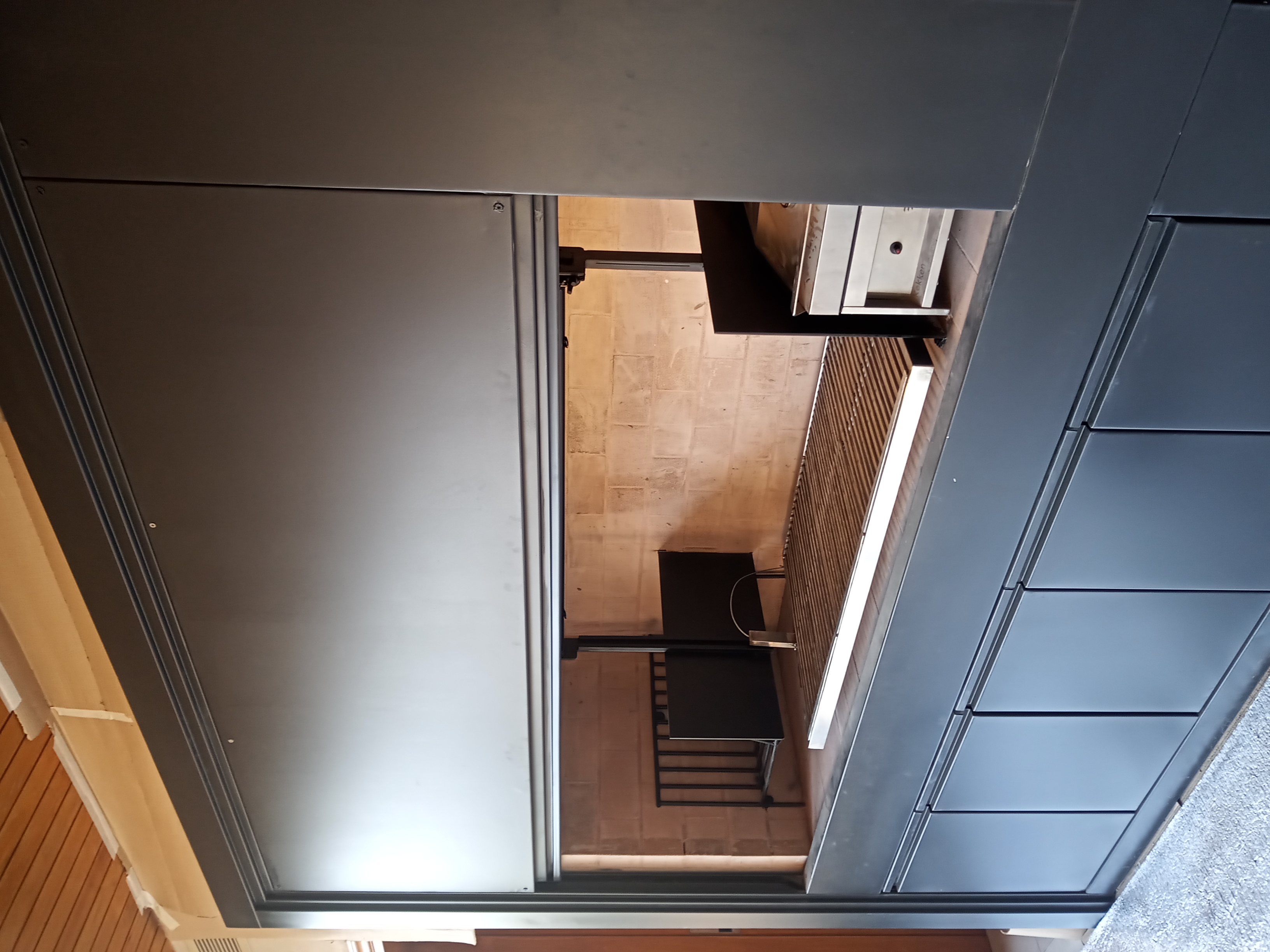 Parrilla con fogonero.